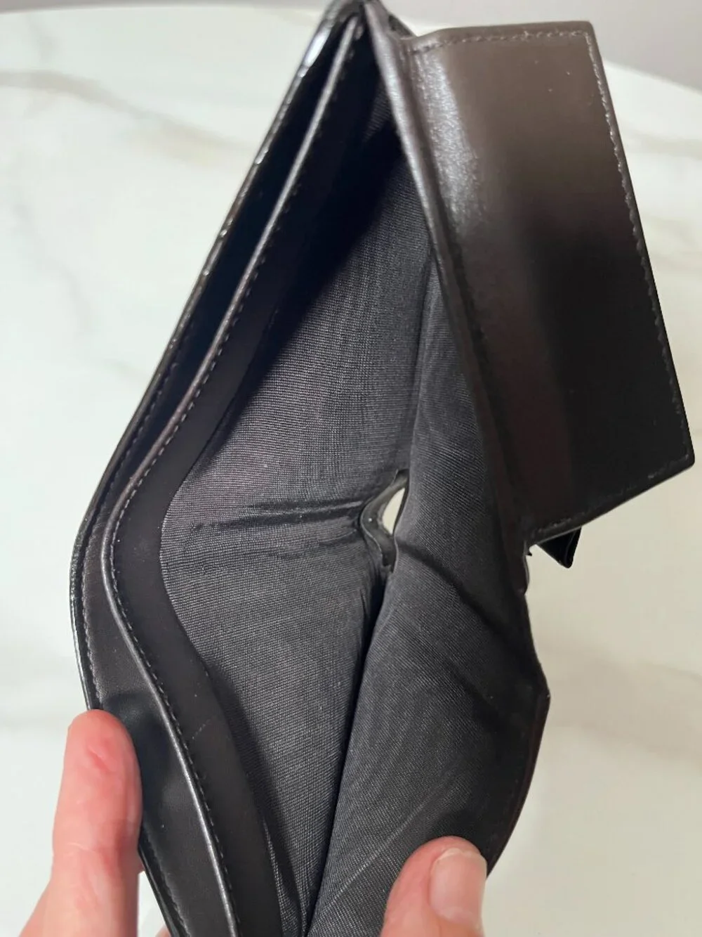 Gucci GG Supreme Web Stripe Bifold Leather Wallet Coin Pocket + Dust Bag